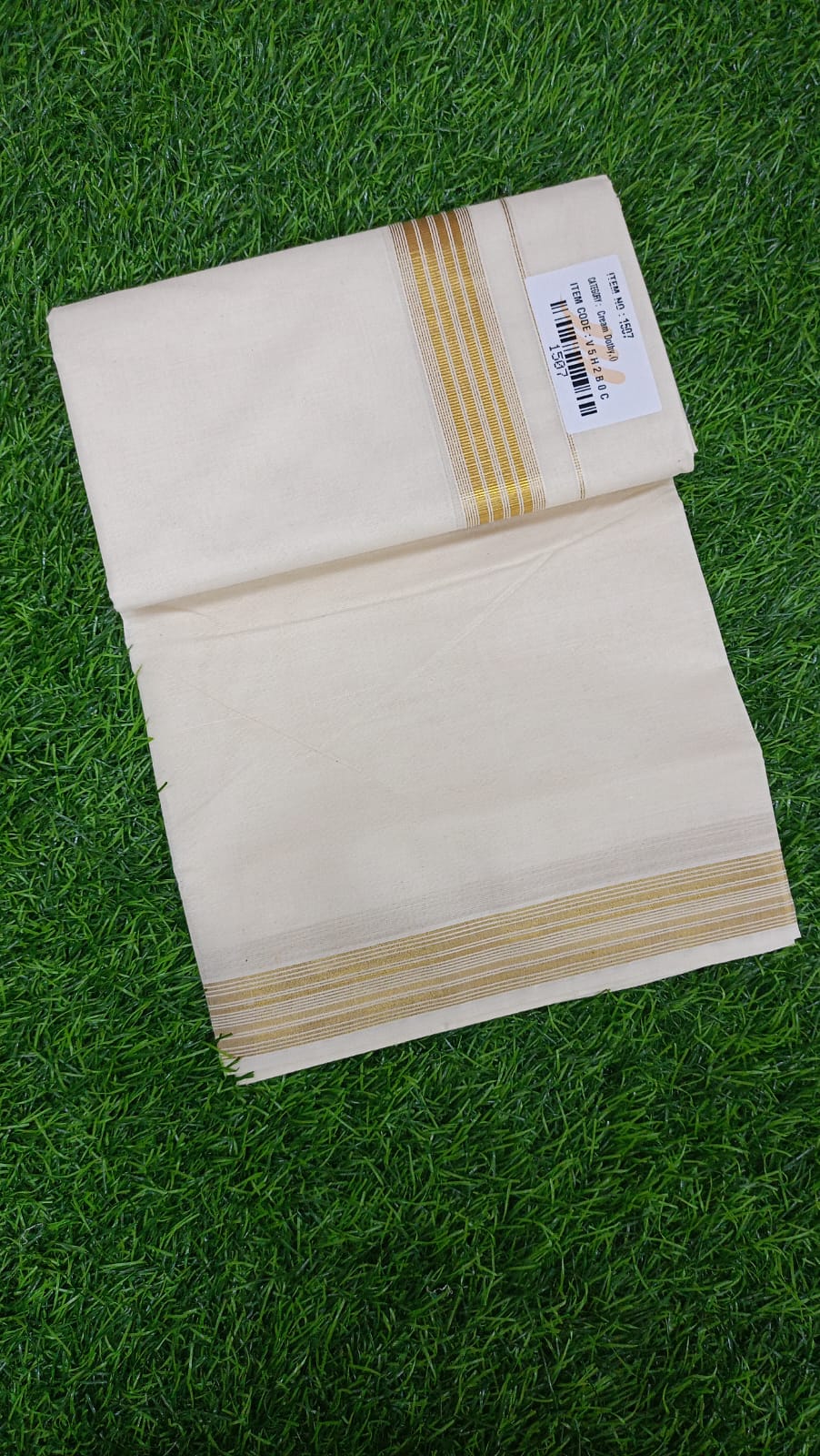 Cotton Gold Fancy Dhothi
