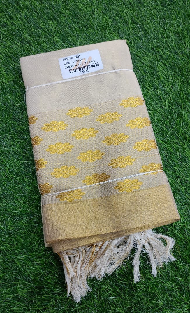 Kora Pallavi Flower Jaqurd Dhaman