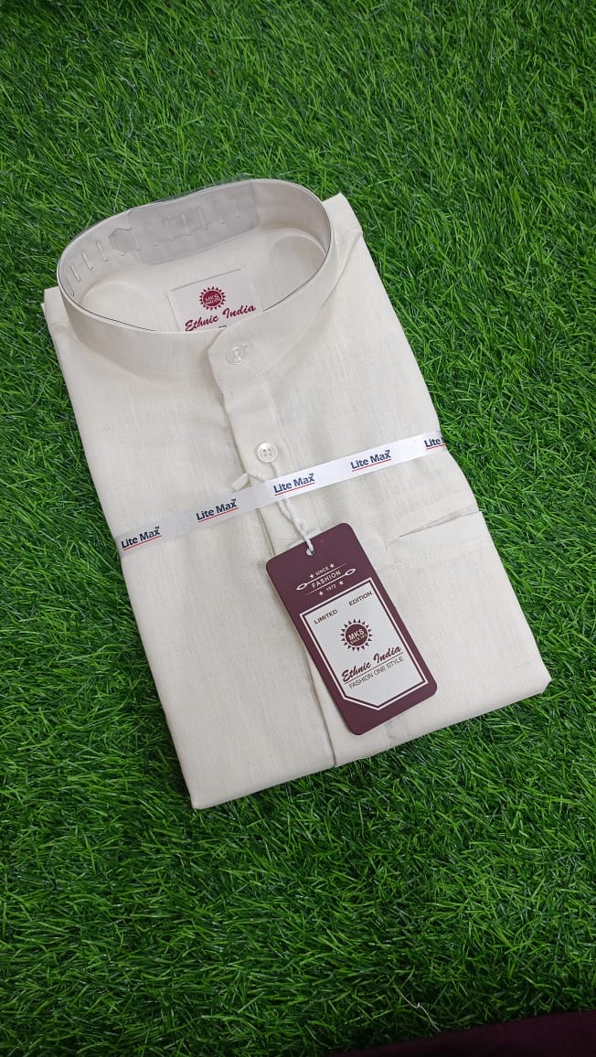Off-White Coloured Kurtha