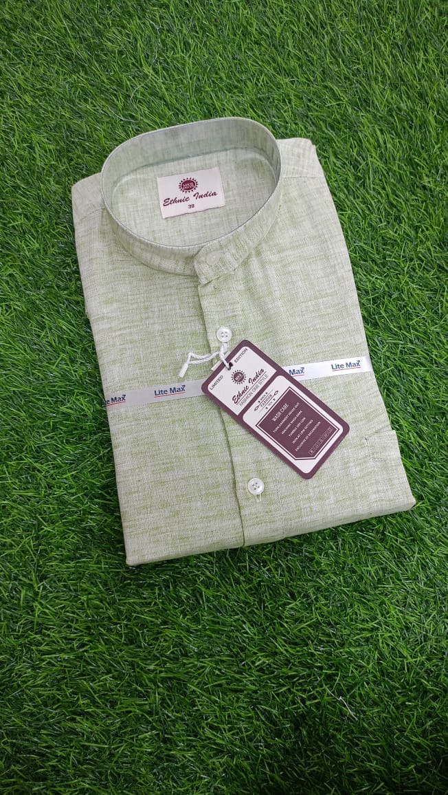 Pista Green Coloured Kurtha