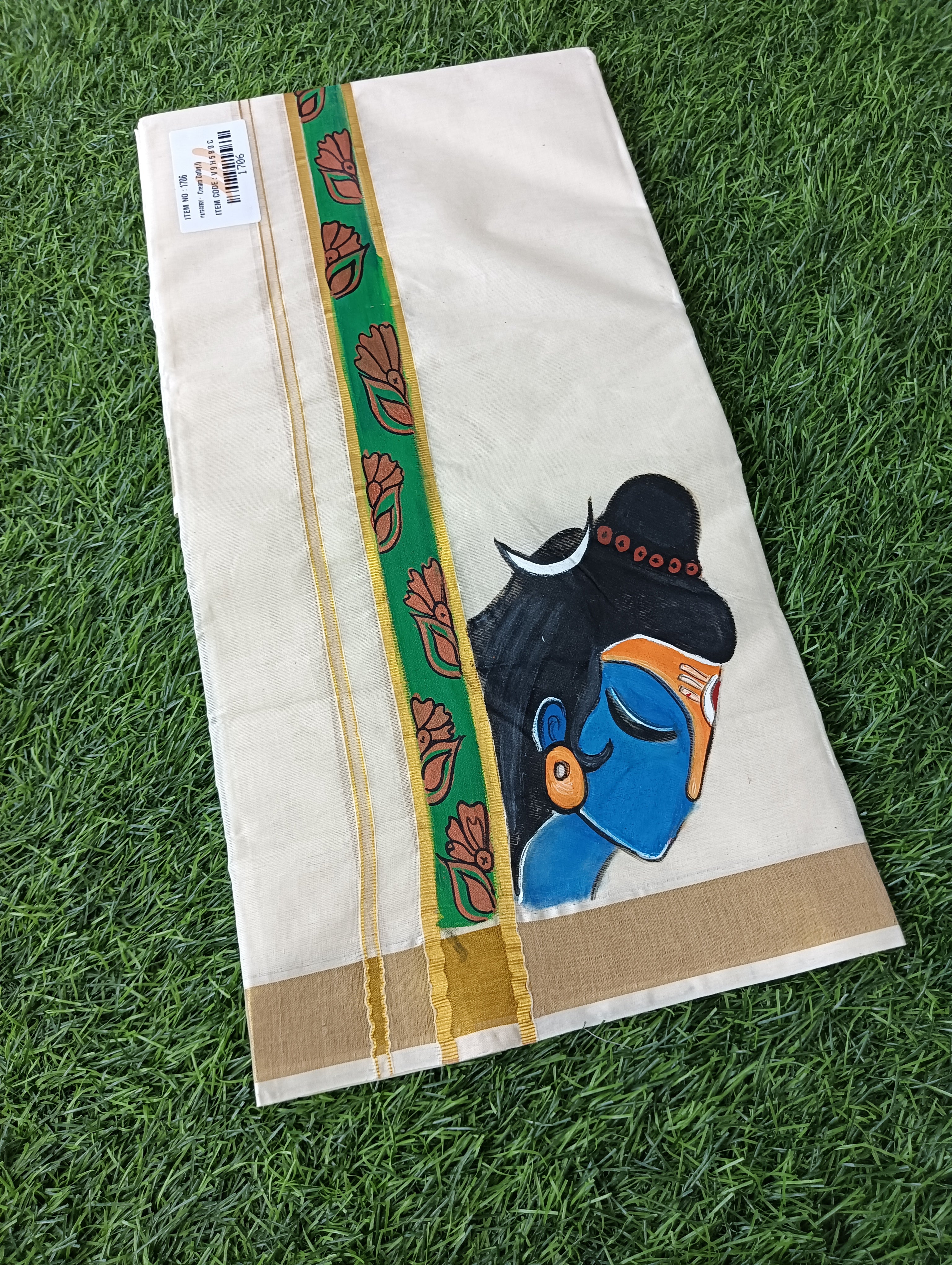 Shiva Hand Painting Dhothi