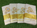 Tissue Flower Embroidary Saree